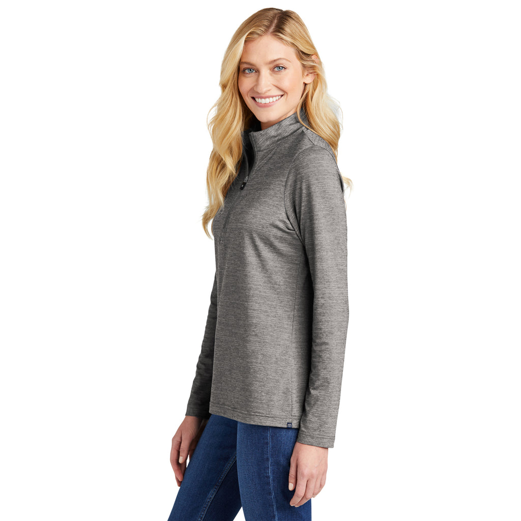 TravisMathew Women's Grey Heather Crestview 1/4-Zip