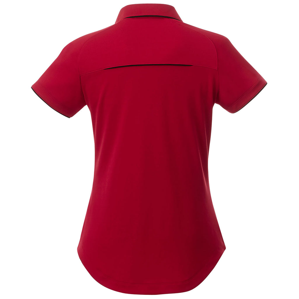 Elevate Women's Team Red/Black Remus Short Sleeve Polo