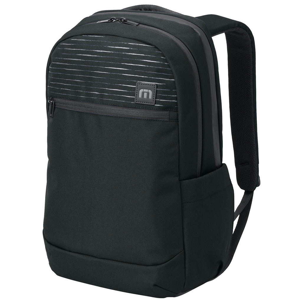 TravisMathew Black Approach Backpack