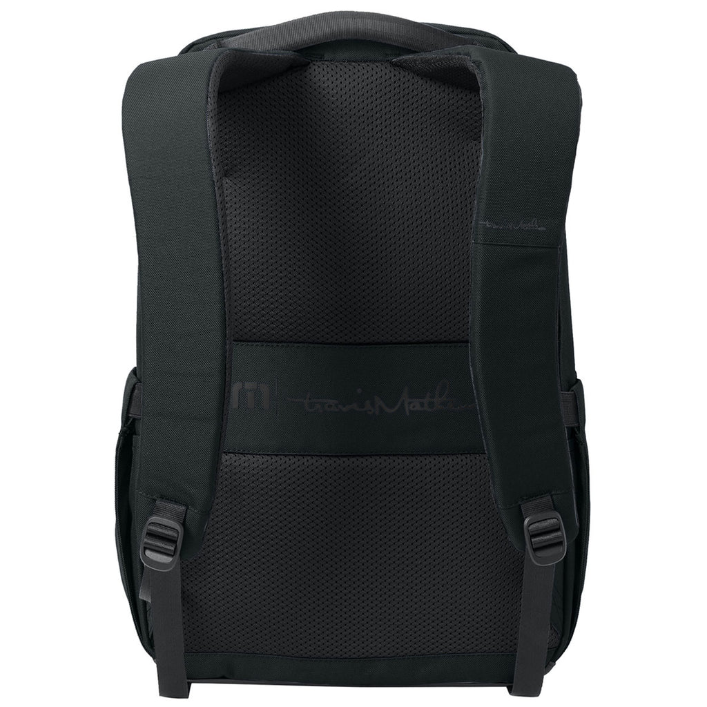 TravisMathew Black Approach Backpack