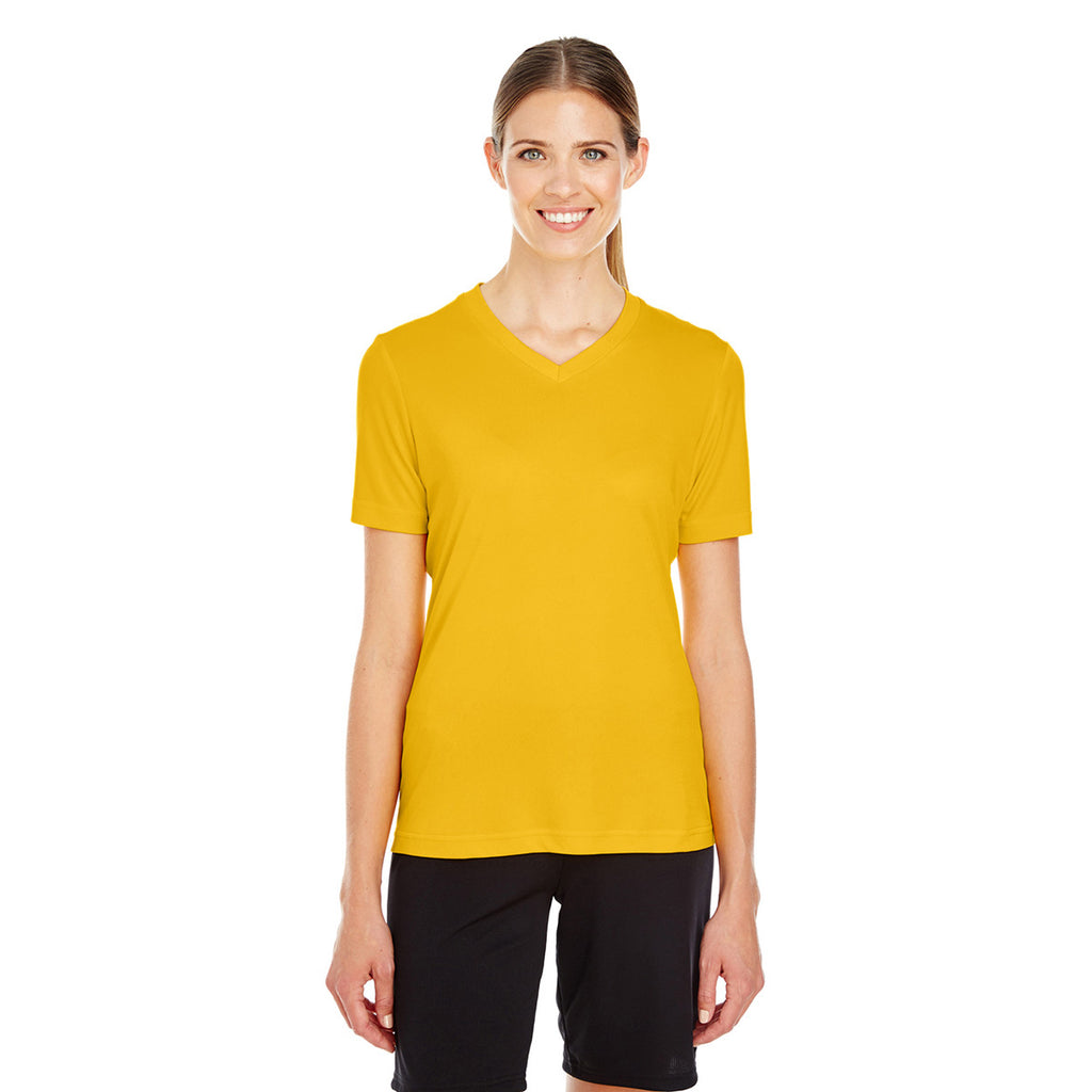 Team 365 Women's Sport Athletic Gold Zone Performance T-Shirt