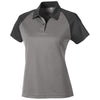 Team 365 Women's Sport Graphite/Black Command Snag-Protection Colorblock Polo