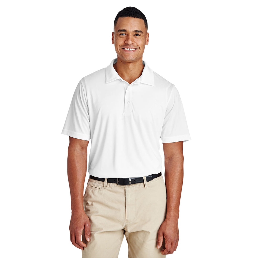 Team 365 Men's White Zone Performance Polo