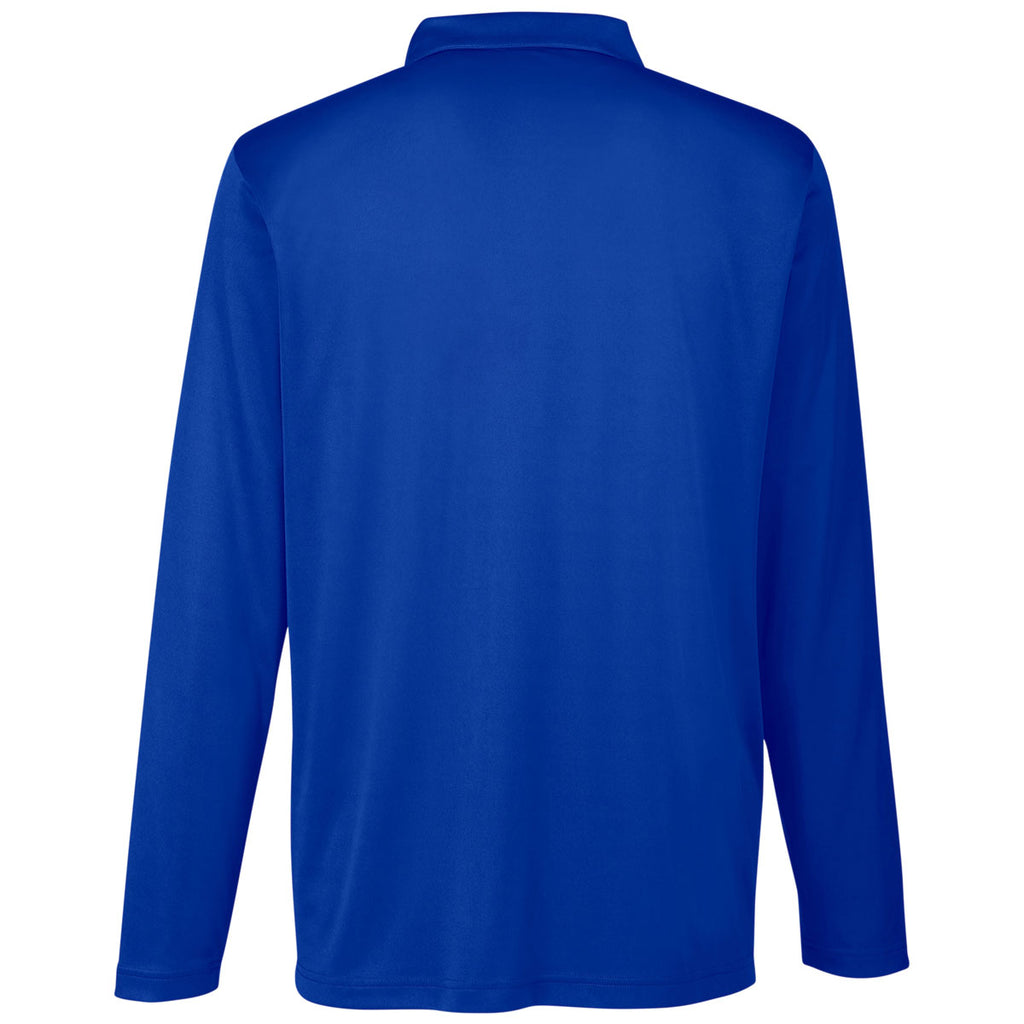 Team 365 Men's Sport Royal Zone Performance Long Sleeve Polo