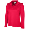 Team 365 Women's Sport Red Zone Performance Long Sleeve Polo