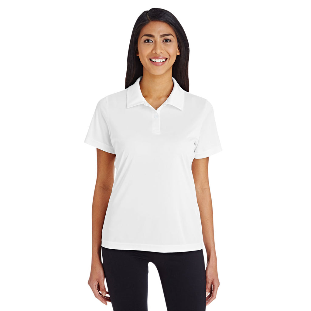 Team 365 Women's White Zone Performance Polo