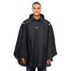 Team 365 Men's Black Stadium Packable Poncho