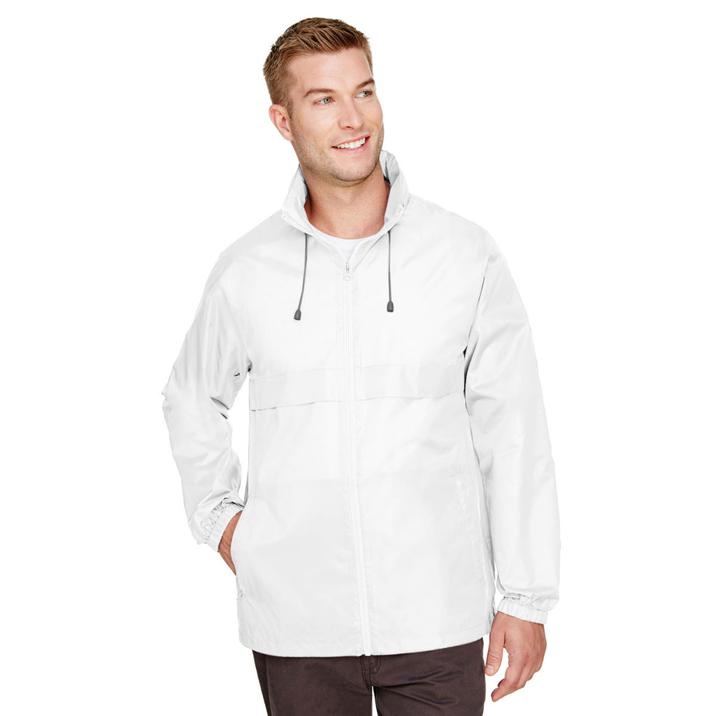 Team 365 Men's White Zone Protect Lightweight Jacket