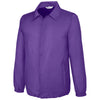 Team 365 Unisex Sport Purple Zone Protect Coaches Jacket