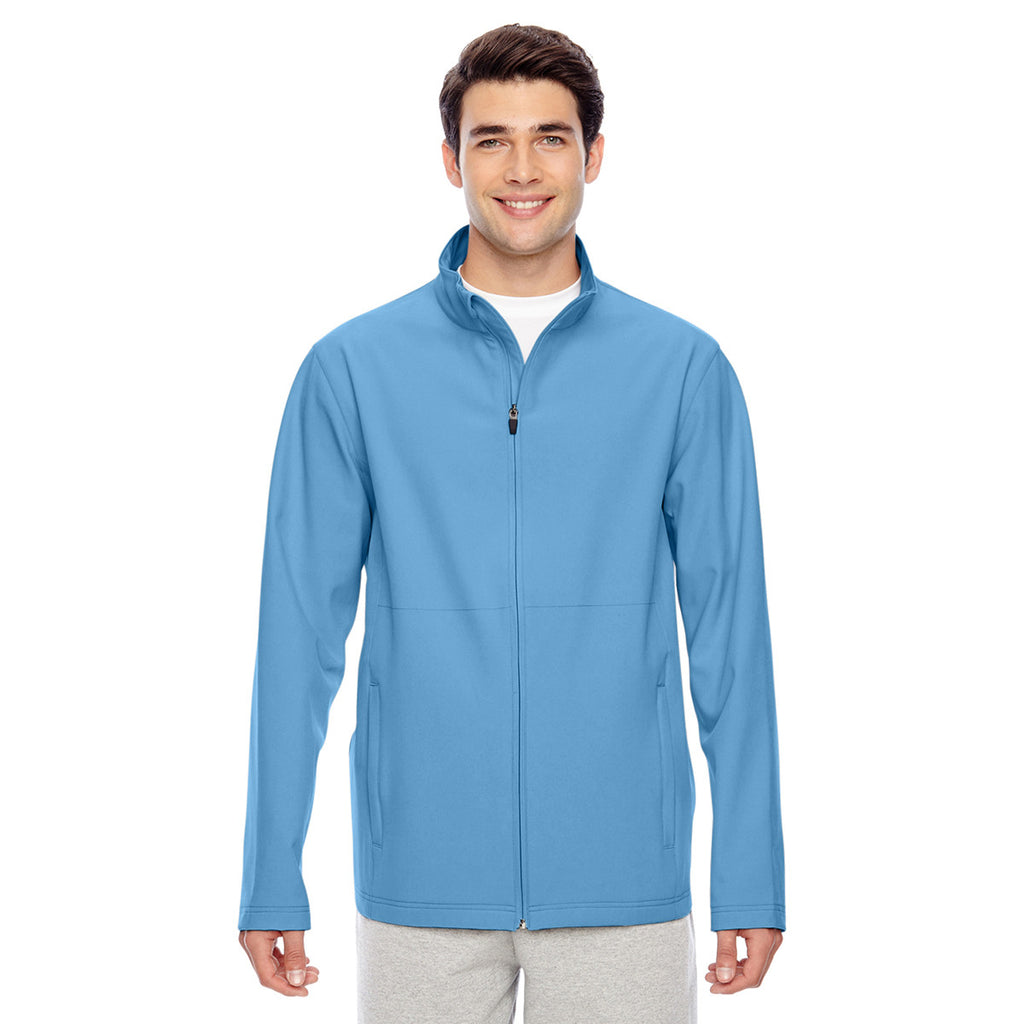 Team 365 Men's Sport Light Blue Leader Soft Shell Jacket