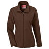 Team 365 Women's Sport Dark Brown Leader Soft Shell Jacket