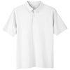 UltraClub Men's White Lakeshore Stretch Cotton Performance Polo