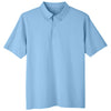 UltraClub Men's Columbia Blue Lakeshore Stretch Cotton Performance Polo