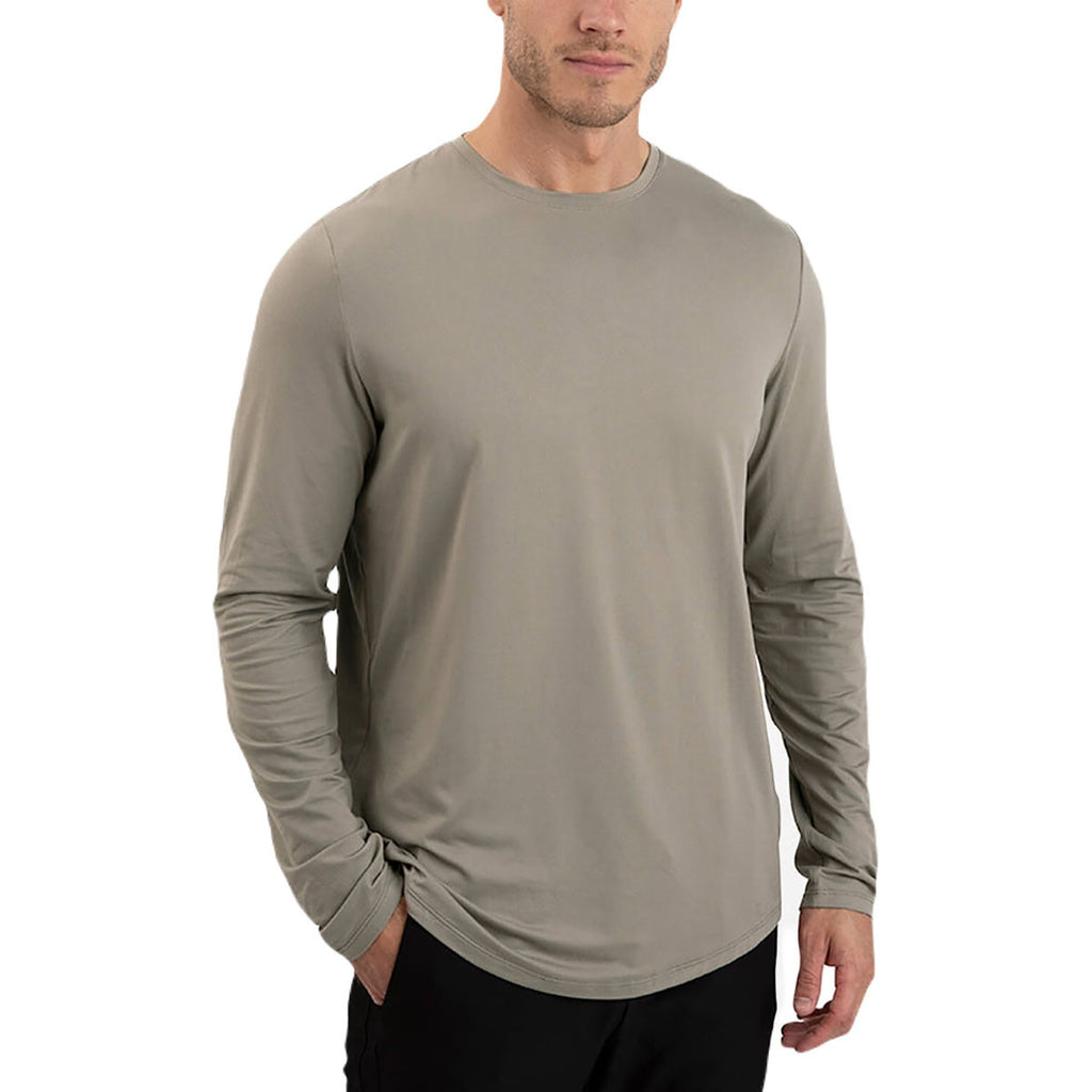 UNRL Men's Taupe Ultra Long Sleeve