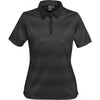 Stormtech Women's Carbon/Black Vibe Performance Polo