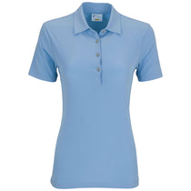 Greg Norman Women's Blue Stream X-Lite 50 Solid Woven Polo
