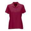 Greg Norman Women's Maroon Play Dry Performance Mesh Polo