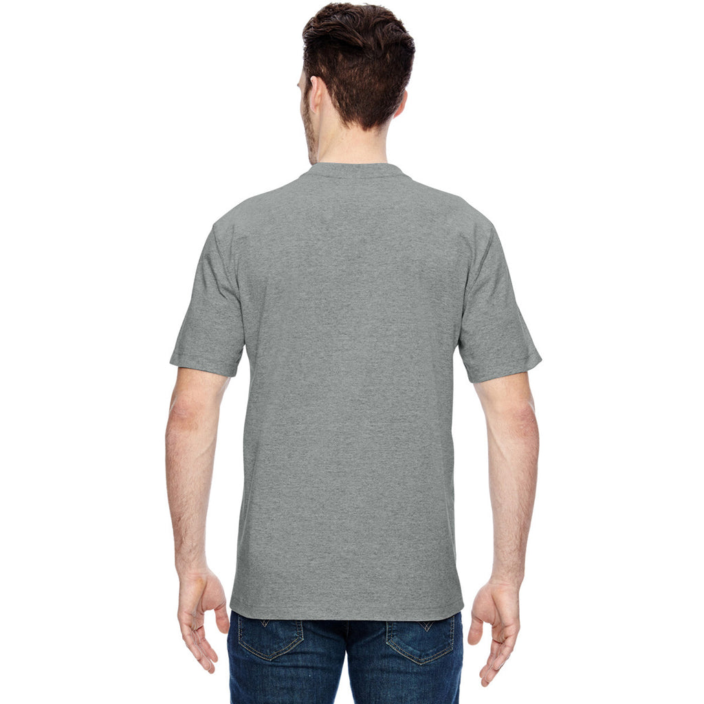 Dickies Men's Heather Grey Heavyweight Work Henley