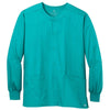 WonderWink Unisex Teal Blue WorkFlex Snap-Front Scrub Jacket