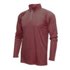 BAW Men's Heather Maroon Xtreme Tek Quarter Zip