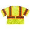 Xtreme Visibility Unisex Yellow DOT Class 3 Contrast Stripe Zip Vest