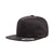 Yupoong Black Unstructured 5-Panel Snapback Cap