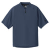 New Era Youth True Navy Cage Short Sleeve 1/4 Zip Jacket