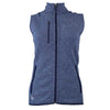 48-Hour Zusa Women's True Navy Heather Midtown Fleece Vest