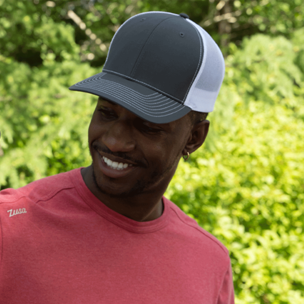 48-Hour Zusa Charcoal/White Open Road Trucker Cap