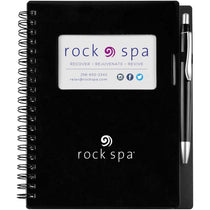 Gold Bond Inc Bedrock Black Business Card Stone Paper Notebook
