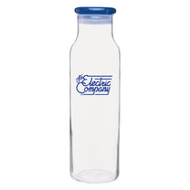 H2Go Blue Vibe Glass Bottle 22 oz